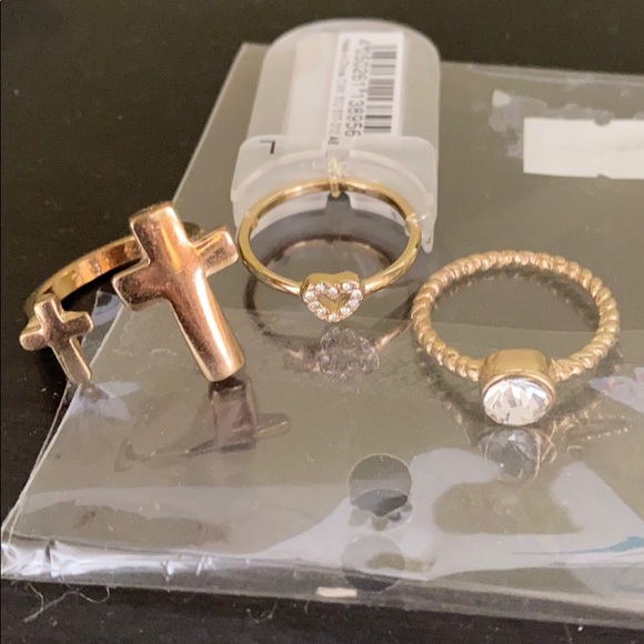 NWT Forever 21 Old Navy Justice Earrings & Rings - Picture 4 of 5